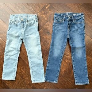 Gap 4T Toddler Girl 1969 Mini Skinny Denim Blue Adjustable Waist Jeans